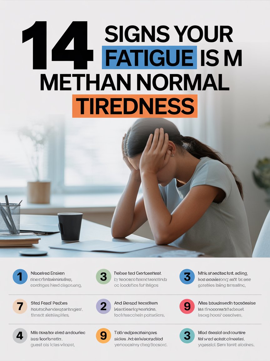 14 Signs Your Fatigue Is More Than Normal Tiredness