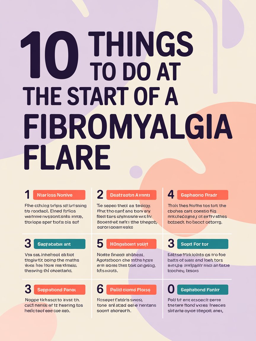 10 Things to Do at the Start of a Fibromyalgia Flare