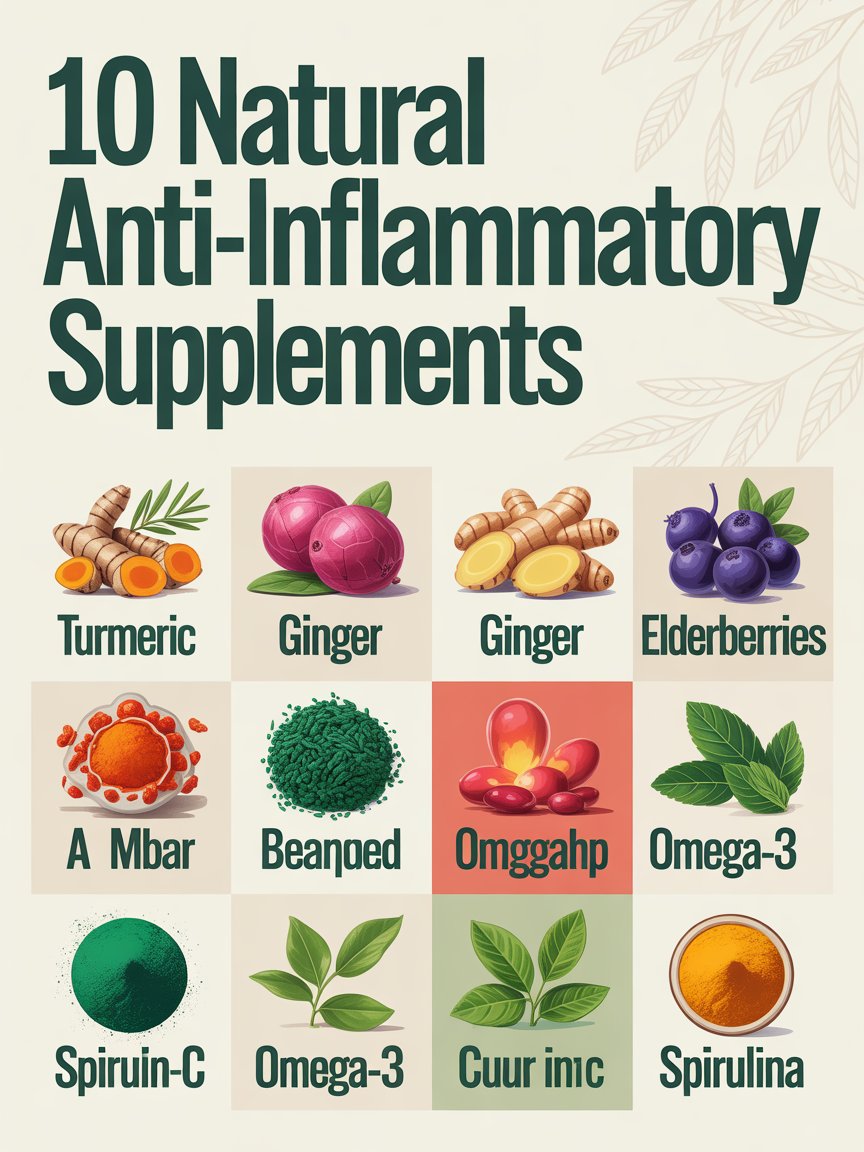 10 Natural Anti-Inflammatory Supplements