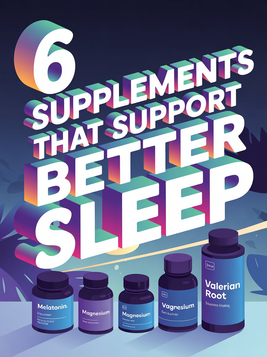 6 Supplements That Support Better Sleep