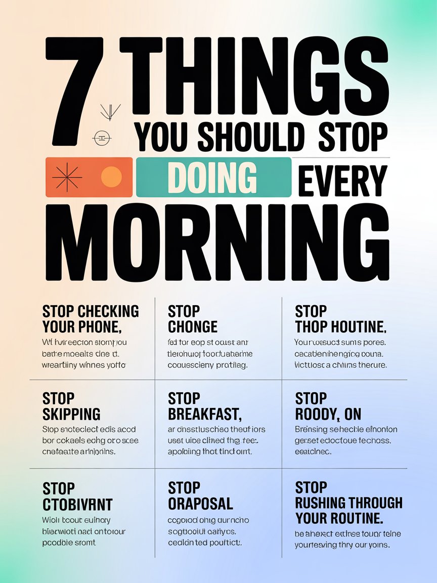 7 Things You Should Stop Doing Every Morning