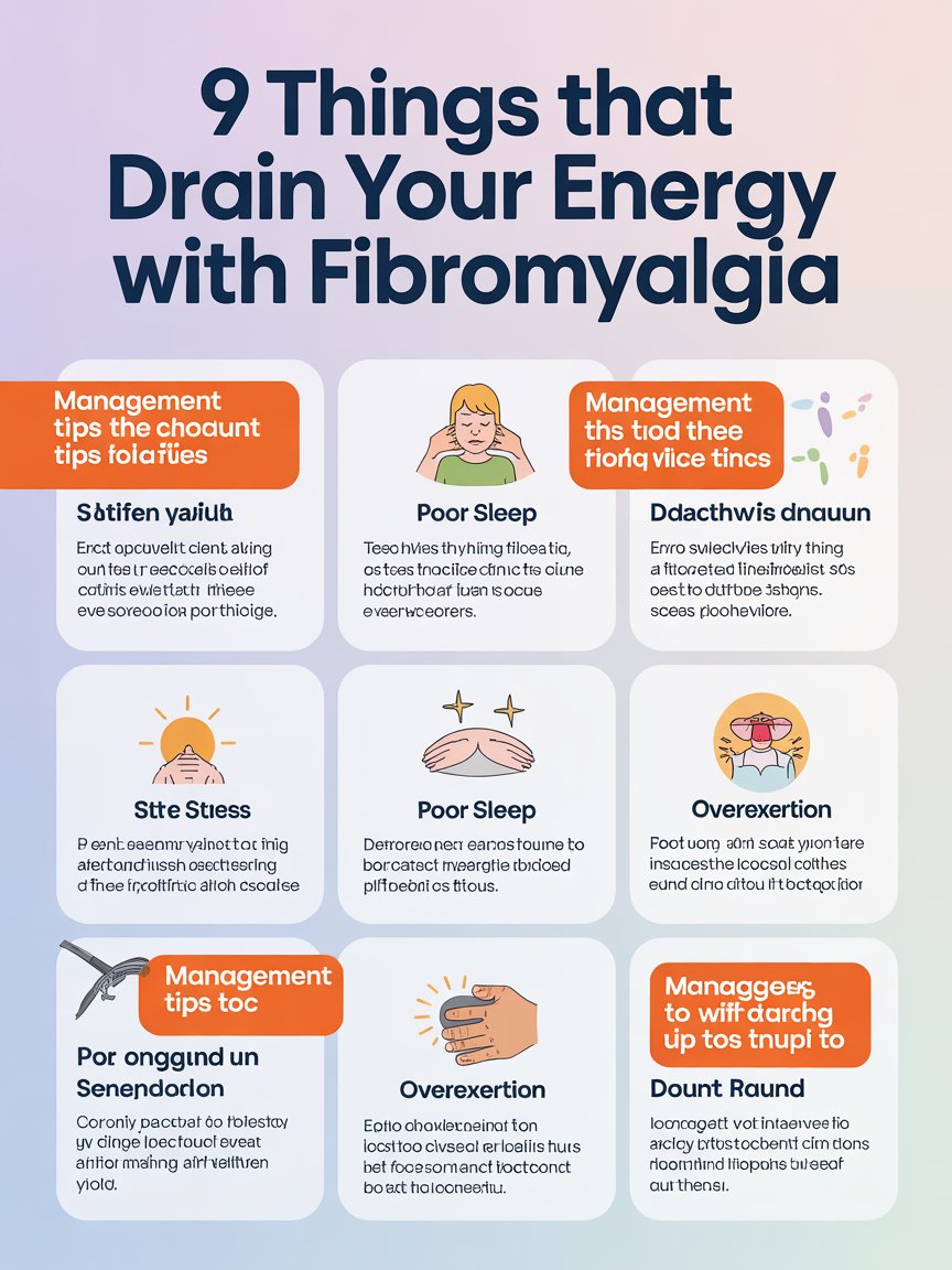 9 Things That Drain Your Energy with Fibromyalgia
