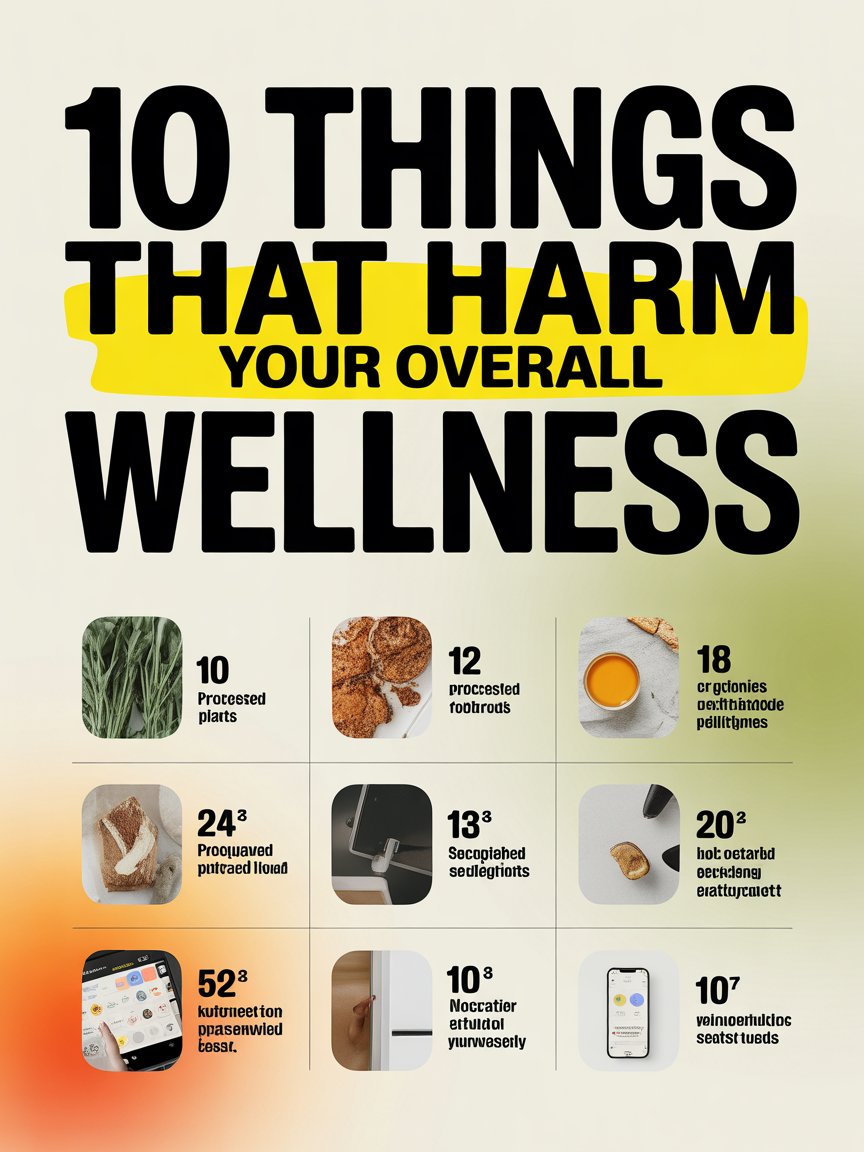 10 Things That Harm Your Overall Wellness