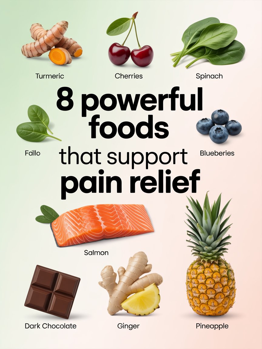 8 Powerful Foods That Support Pain Relief